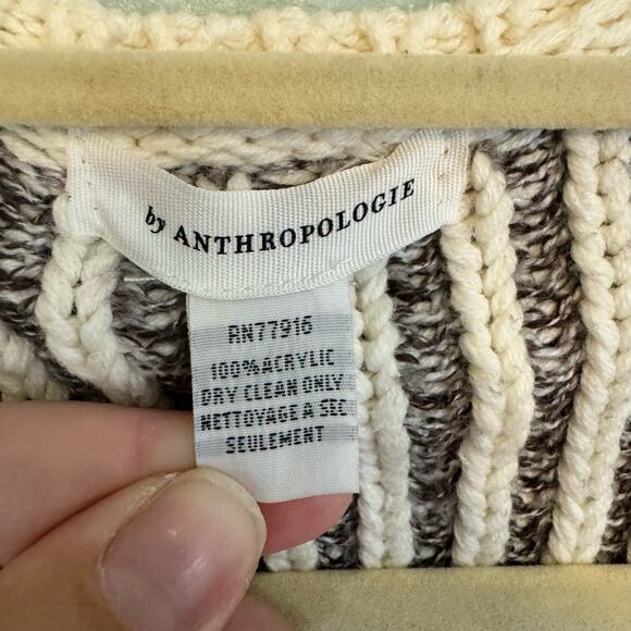 Anthropologie Cardigan Sweater Gray One Size - Picture 7 of 7